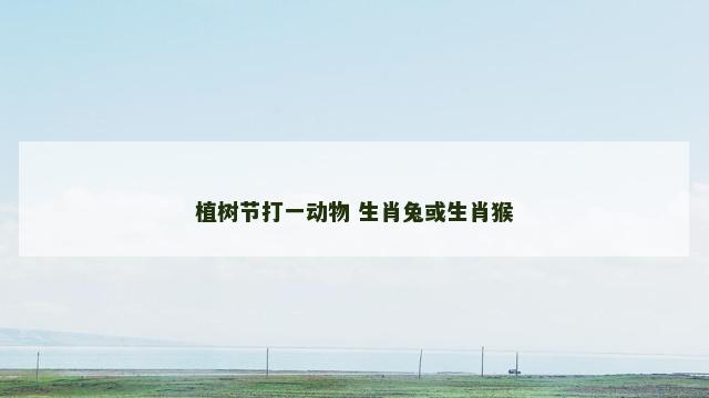 植树节打一动物 生肖兔或生肖猴