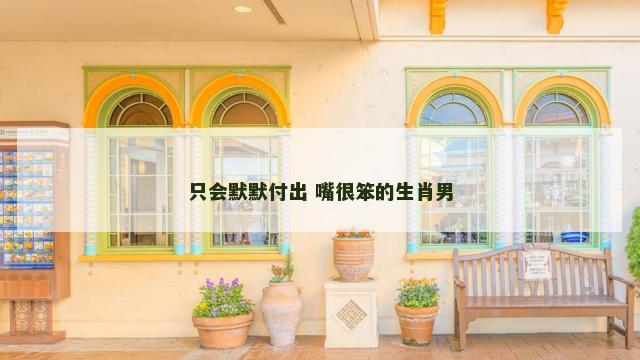 只会默默付出 嘴很笨的生肖男