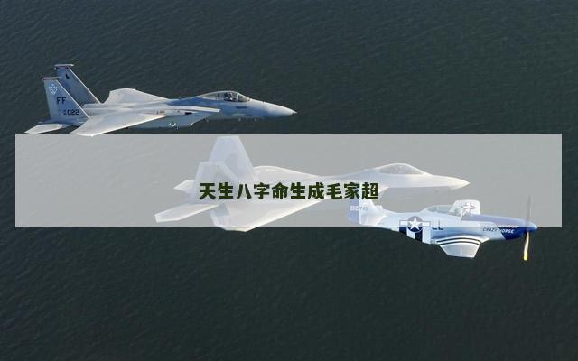 天生八字命生成毛家超