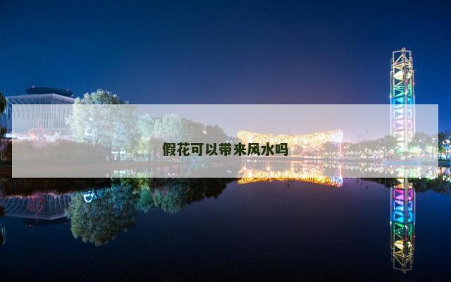 假花可以带来风水吗