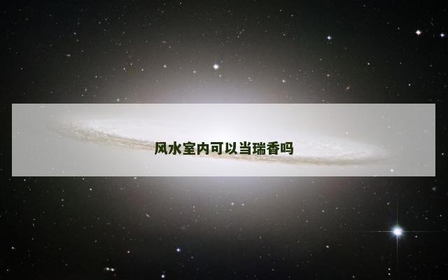 风水室内可以当瑞香吗