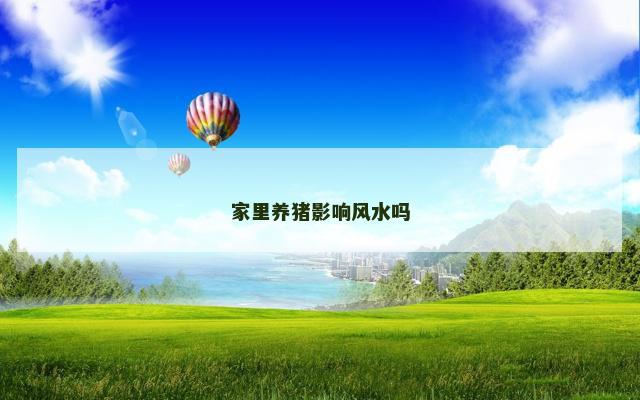 家里养猪影响风水吗