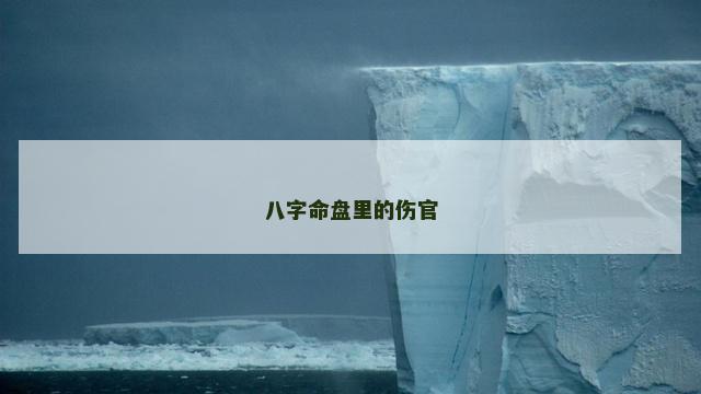 八字命盘里的伤官