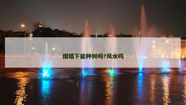 围墙下能种树吗?风水吗