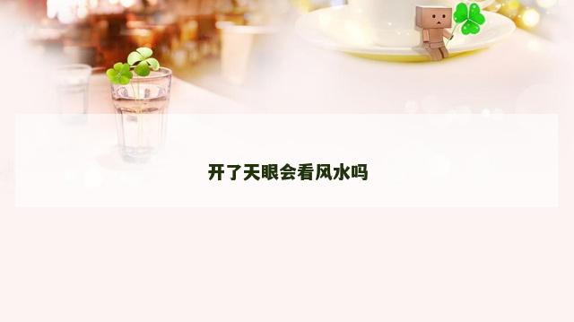 开了天眼会看风水吗