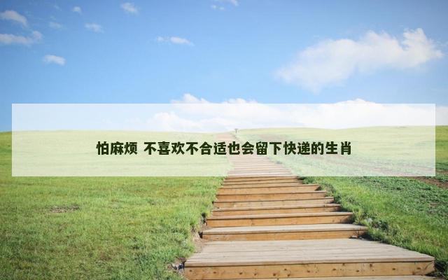 怕麻烦 不喜欢不合适也会留下快递的生肖
