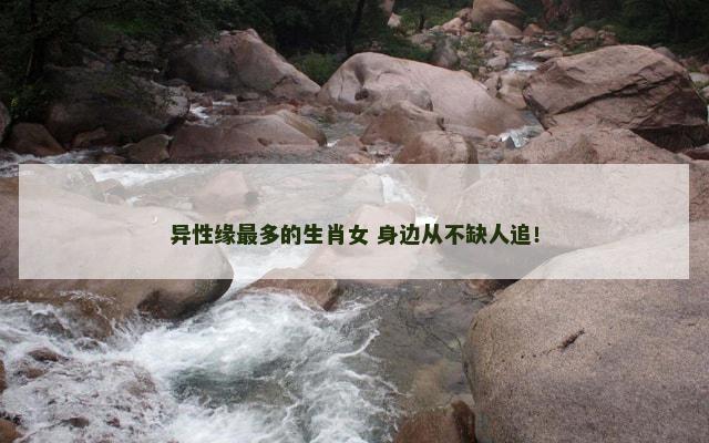 异性缘最多的生肖女 身边从不缺人追！