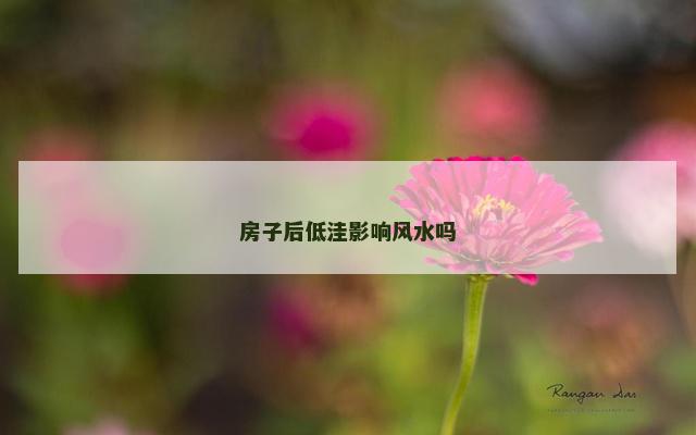 房子后低洼影响风水吗
