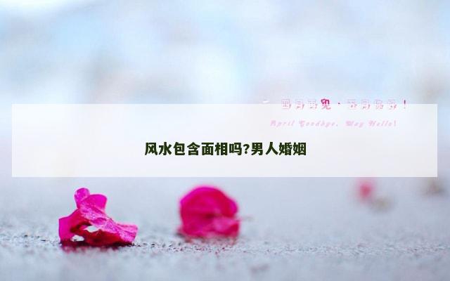 风水包含面相吗?男人婚姻