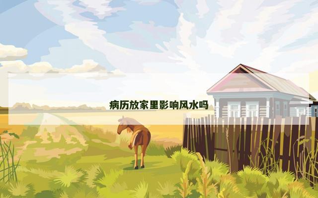 病历放家里影响风水吗