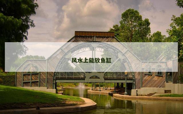 风水上能放鱼缸