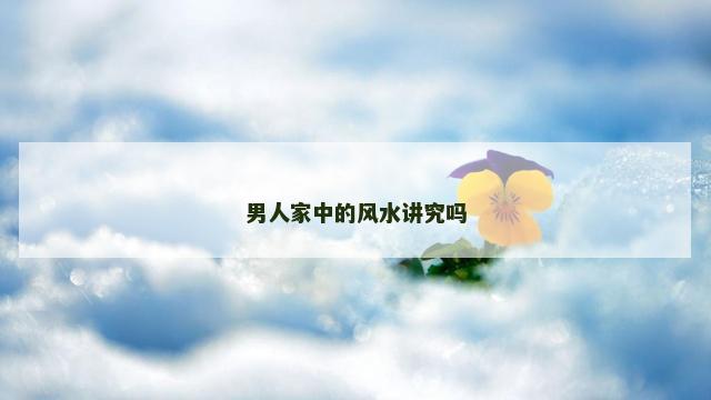 男人家中的风水讲究吗 男人家中的风水讲究吗
